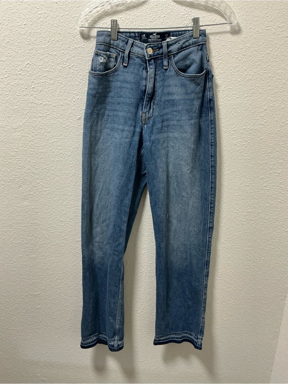 Hollister Ultra High Rise Dad Jean Women’s 00R W23 L31 Blue Wash Denim Pants